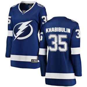 Nikolai Khabibulin Tampa Bay Lightning Women's Fanatics Branded Blue Breakaway Home Jersey