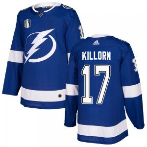 Alex Killorn Tampa Bay Lightning Men's Adidas Authentic Blue Home 2022 Stanley Cup Final Jersey