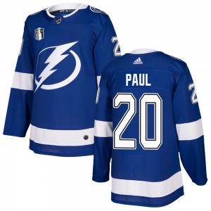 Nicholas Paul Tampa Bay Lightning Men's Adidas Authentic Blue Home 2022 Stanley Cup Final Jersey