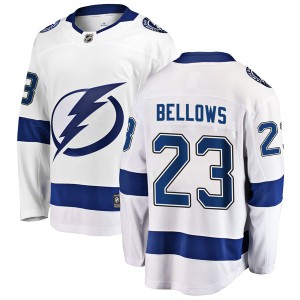 Brian Bellows Tampa Bay Lightning Men's Fanatics Branded White Breakaway Away Jersey