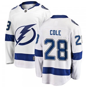 Ian Cole Tampa Bay Lightning Men's Fanatics Branded White Breakaway Away Jersey