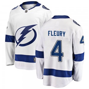 Haydn Fleury Tampa Bay Lightning Men's Fanatics Branded White Breakaway Away Jersey