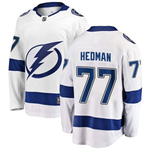Victor Hedman Tampa Bay Lightning Men's Fanatics Branded White Breakaway Away Jersey