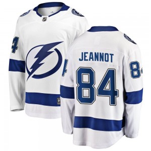Tanner Jeannot Tampa Bay Lightning Men's Fanatics Branded White Breakaway Away Jersey