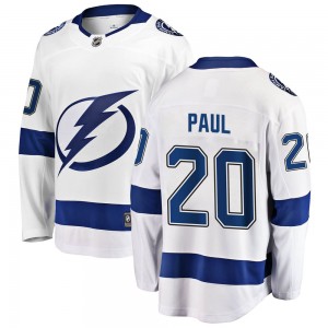 Nicholas Paul Tampa Bay Lightning Men's Fanatics Branded White Breakaway Away Jersey