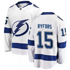 Simon Ryfors Tampa Bay Lightning Men's Fanatics Branded White Breakaway Away Jersey