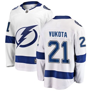 Mick Vukota Tampa Bay Lightning Men's Fanatics Branded White Breakaway Away Jersey
