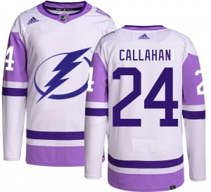 Ryan Callahan Tampa Bay Lightning Men's Adidas Authentic Hockey Fights Cancer Jersey