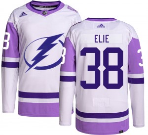 Remi Elie Tampa Bay Lightning Men's Adidas Authentic Hockey Fights Cancer Jersey