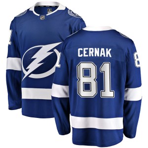 Erik Cernak Tampa Bay Lightning Men's Fanatics Branded Blue Breakaway Home Jersey