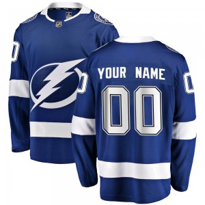 Men's Fanatics Branded Tampa Bay Lightning Customized Breakaway Blue Home Jersey