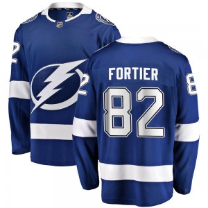 Gabriel Fortier Tampa Bay Lightning Men's Fanatics Branded Blue Breakaway Home Jersey