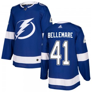 Pierre-Edouard Bellemare Tampa Bay Lightning Men's Adidas Authentic Blue Home Jersey