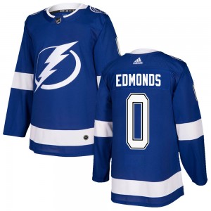 Lucas Edmonds Tampa Bay Lightning Men's Adidas Authentic Blue Home Jersey