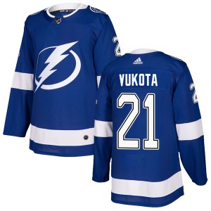 Mick Vukota Tampa Bay Lightning Men's Adidas Authentic Blue Home Jersey