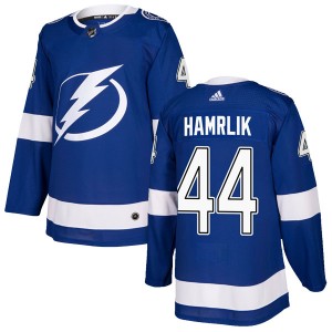 Roman Hamrlik Tampa Bay Lightning Youth Adidas Authentic Blue Home Jersey