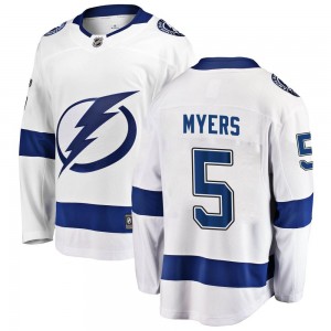 Philippe Myers Tampa Bay Lightning Youth Fanatics Branded White Breakaway Away Jersey