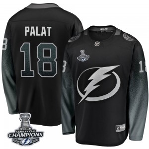 Ondrej Palat Tampa Bay Lightning Youth Fanatics Branded Black Breakaway Alternate 2020 Stanley Cup Champions Jersey