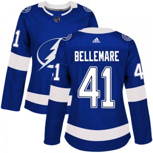 Pierre-Edouard Bellemare Tampa Bay Lightning Women's Adidas Authentic Blue Home Jersey