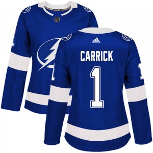 Trevor Carrick Tampa Bay Lightning Women's Adidas Authentic Blue Home Jersey