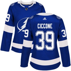 Enrico Ciccone Tampa Bay Lightning Women's Adidas Authentic Blue Home Jersey