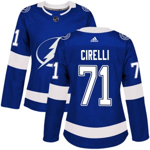 Anthony Cirelli Tampa Bay Lightning Women's Adidas Authentic Blue Home Jersey
