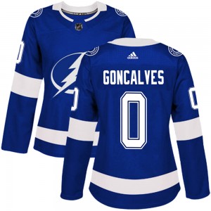 Gage Goncalves Tampa Bay Lightning Women's Adidas Authentic Blue Home Jersey