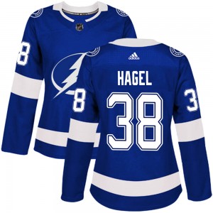 Brandon Hagel Tampa Bay Lightning Women's Adidas Authentic Blue Home Jersey