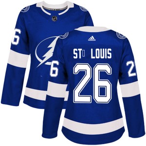 Martin St. Louis Tampa Bay Lightning Women's Adidas Authentic Blue Home Jersey