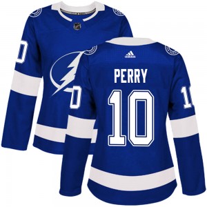 Corey Perry Tampa Bay Lightning Women's Adidas Authentic Blue Home Jersey