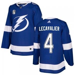 Vincent Lecavalier Tampa Bay Lightning Youth Adidas Authentic Blue Home 2022 Stanley Cup Final Jersey
