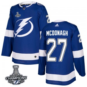 Ryan McDonagh Tampa Bay Lightning Men's Adidas Authentic Blue Home 2020 Stanley Cup Champions Jersey