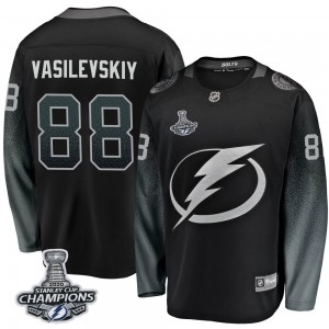 Andrei Vasilevskiy Tampa Bay Lightning Men's Fanatics Branded Black Breakaway Alternate 2020 Stanley Cup Champions Jersey