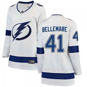 Pierre-Edouard Bellemare Tampa Bay Lightning Women's Fanatics Branded White Breakaway Away Jersey