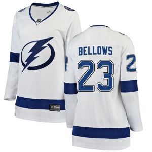 Brian Bellows Tampa Bay Lightning Women's Fanatics Branded White Breakaway Away Jersey