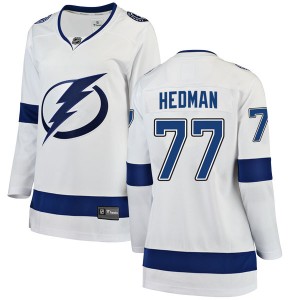 Victor Hedman Tampa Bay Lightning Women's Fanatics Branded White Breakaway Away Jersey
