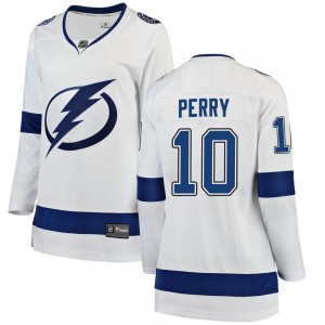 Corey Perry Tampa Bay Lightning Women's Fanatics Branded White Breakaway Away Jersey