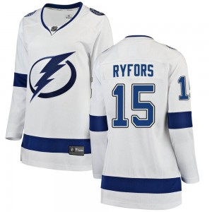 Simon Ryfors Tampa Bay Lightning Women's Fanatics Branded White Breakaway Away Jersey