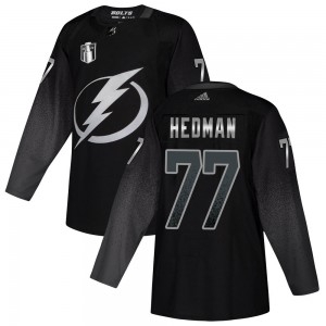 Victor Hedman Tampa Bay Lightning Youth Adidas Authentic Black Alternate 2022 Stanley Cup Final Jersey