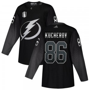 Nikita Kucherov Tampa Bay Lightning Men's Adidas Authentic Black Alternate 2022 Stanley Cup Final Jersey