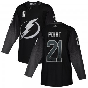 Brayden Point Tampa Bay Lightning Men's Adidas Authentic Black Alternate 2022 Stanley Cup Final Jersey