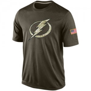 Tampa Bay Lightning Men's Nike Olive Salute To Service KO Performance Dri-FIT T-Shirt