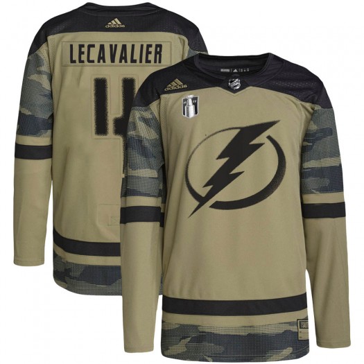 Vincent Lecavalier Tampa Bay Lightning Youth Adidas Authentic Camo Military Appreciation Practice 2022 Stanley Cup Final Jersey