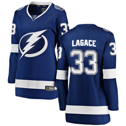 Maxime Lagace Tampa Bay Lightning Women's Fanatics Branded Blue Breakaway Home Jersey