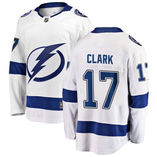 Wendel Clark Tampa Bay Lightning Men's Fanatics Branded White Breakaway Away Jersey