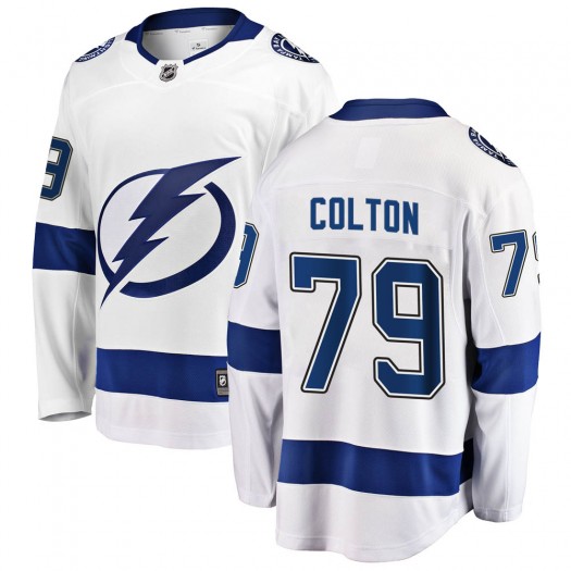 Ross Colton Tampa Bay Lightning Men's Fanatics Branded White Breakaway Away Jersey
