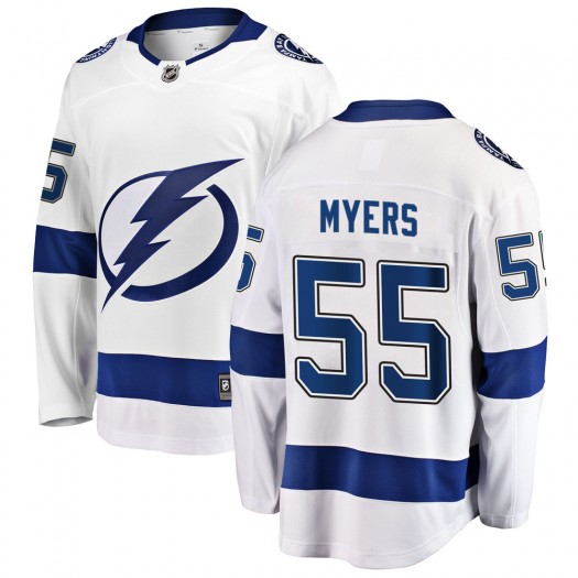 Philippe Myers Tampa Bay Lightning Men's Fanatics Branded White Breakaway Away Jersey