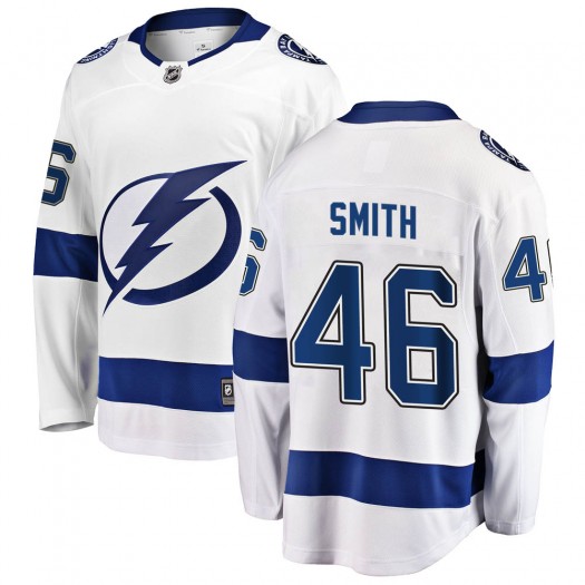 Gemel Smith Tampa Bay Lightning Men's Fanatics Branded White Breakaway Away Jersey