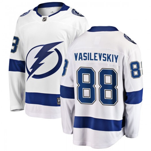 Andrei Vasilevskiy Tampa Bay Lightning Men's Fanatics Branded White Breakaway Away Jersey