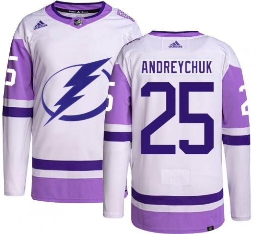 Dave Andreychuk Tampa Bay Lightning Men's Adidas Authentic Hockey Fights Cancer Jersey